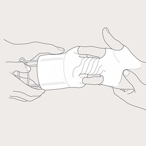 Step 4 of Tubinette hand application